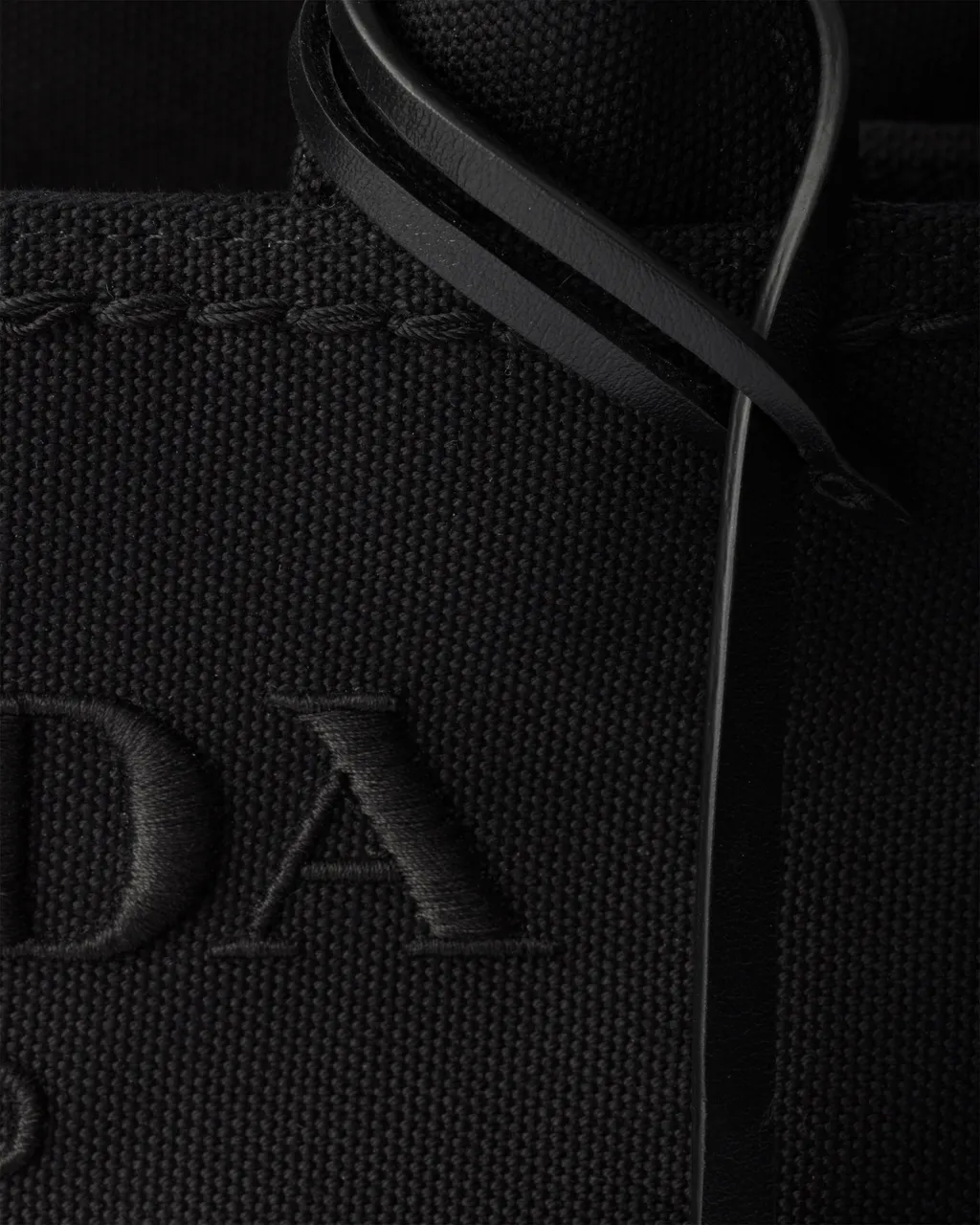 Prada JardiniÈRe Small Cotton Canvas Handbag