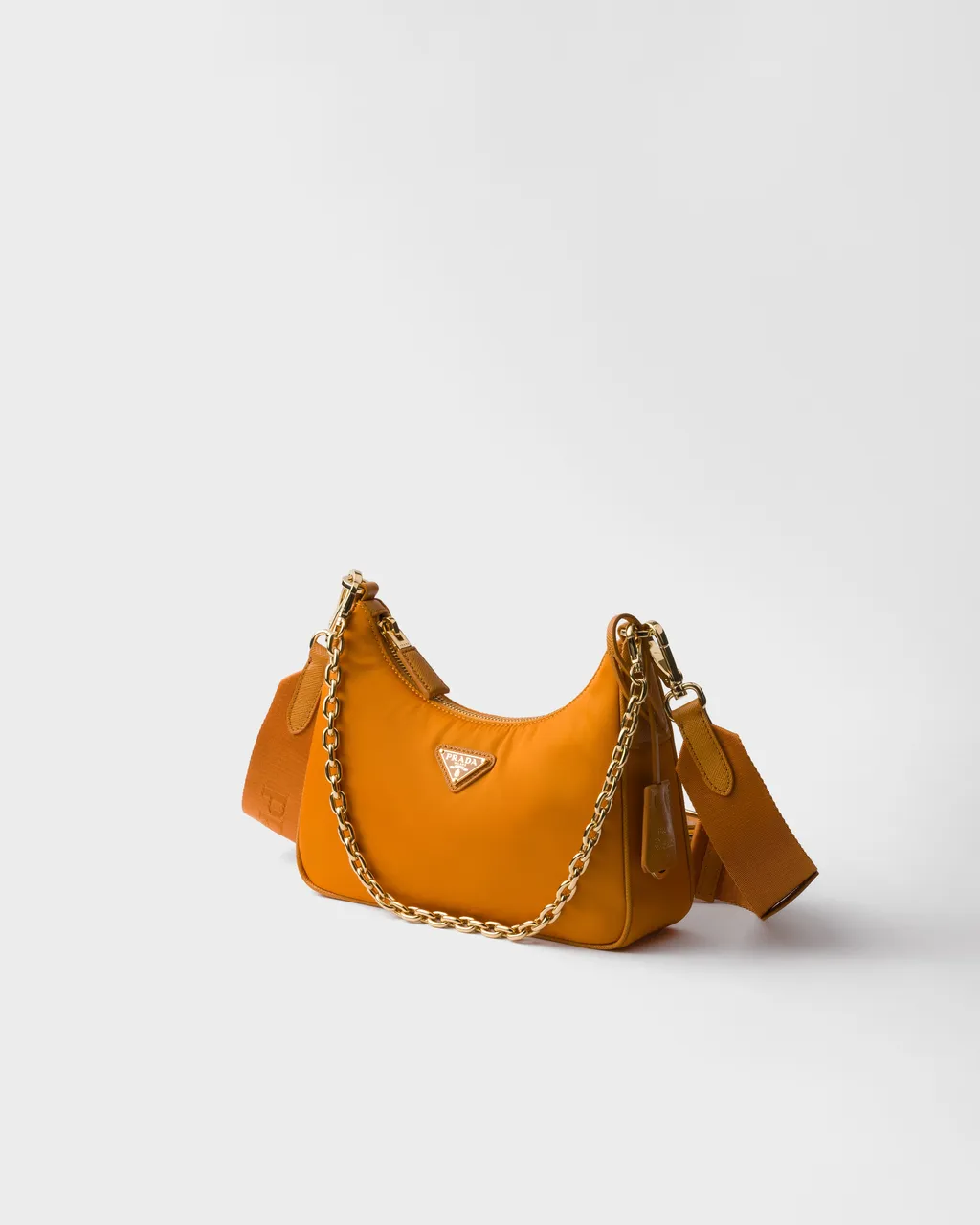 Prada Re-Edition 2005 Re-Nylon And Saffiano Leather Bag With Charm