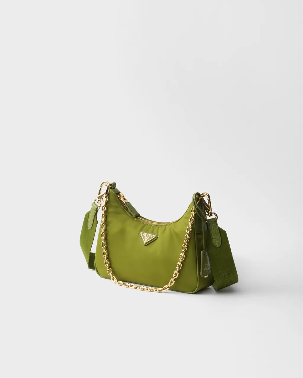 Prada Re-Edition 2005 Re-Nylon And Saffiano Leather Bag With Charm