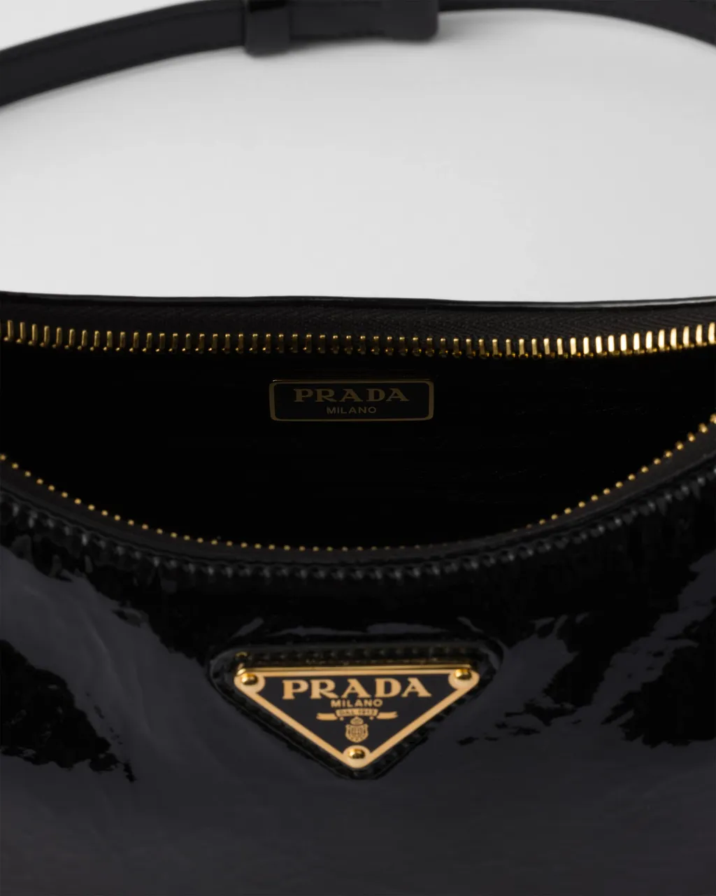 Prada Re-Edition Naplak Patent Leather Mini-Bag