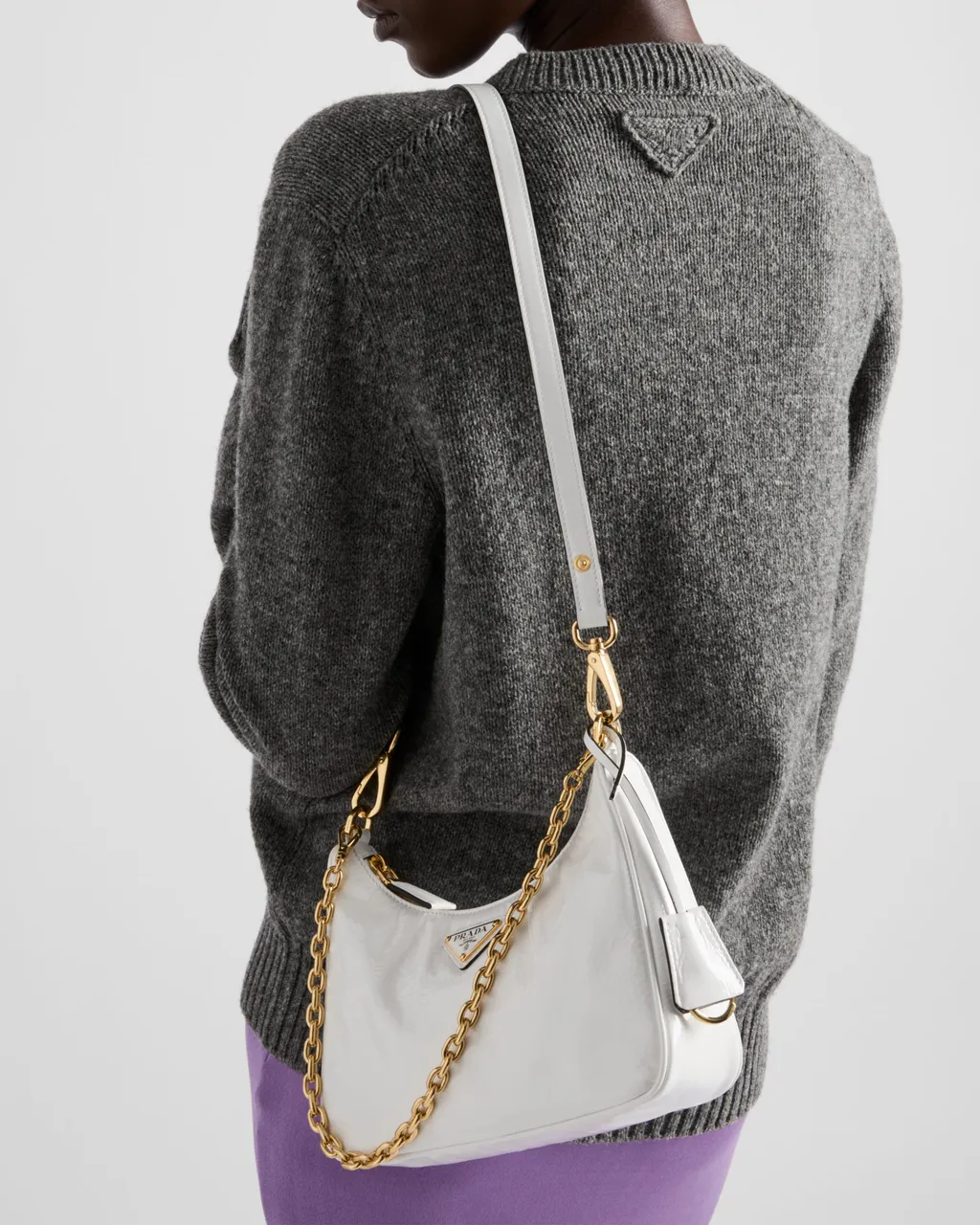 Prada Re-Edition Naplak Patent Leather Mini-Bag