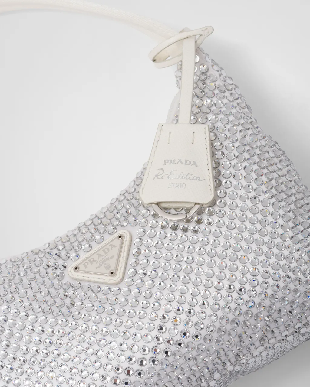 Prada Re-Edition Satin Mini-Bag With Crystals