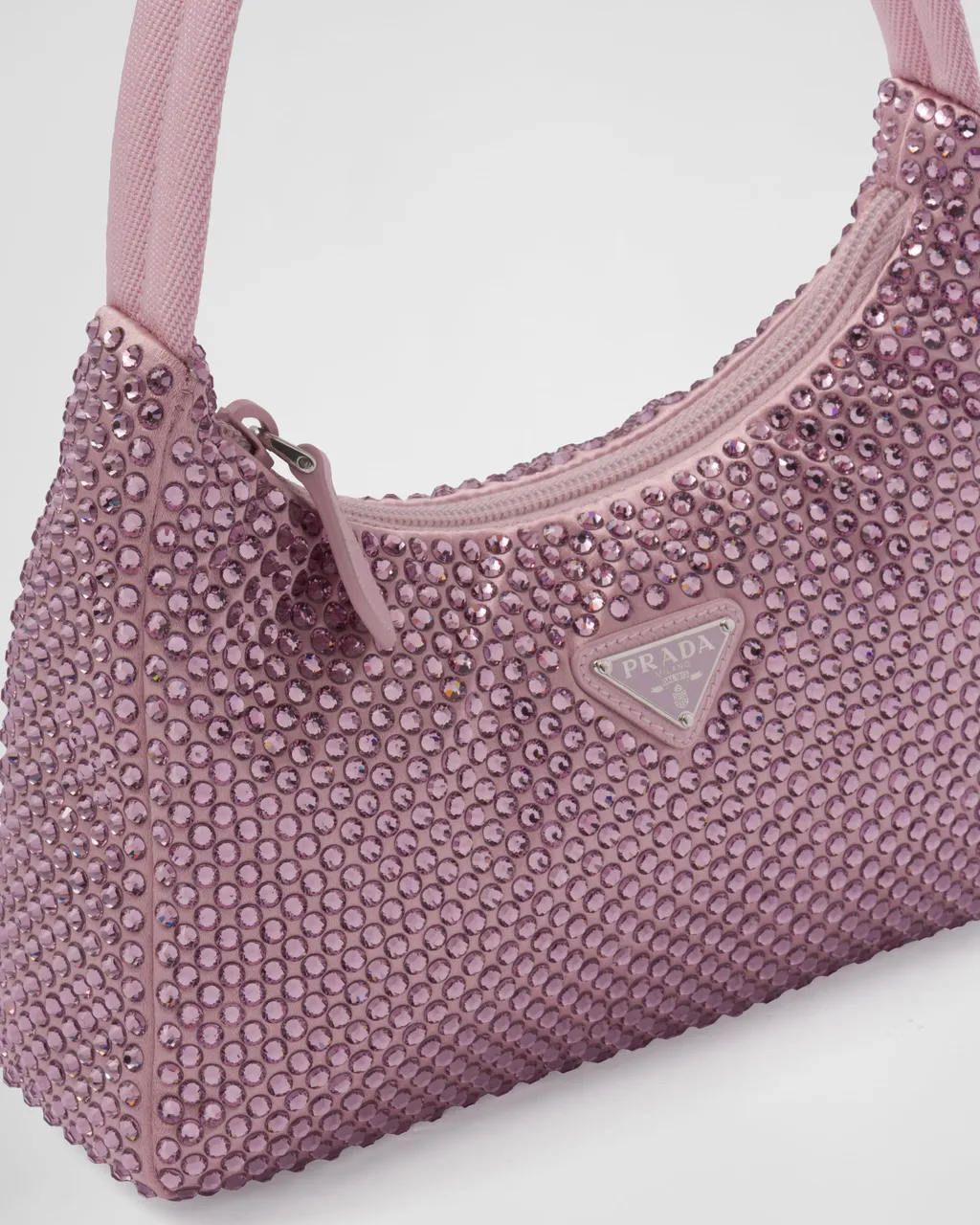 Prada Re-Edition Satin Mini-Bag With Crystals