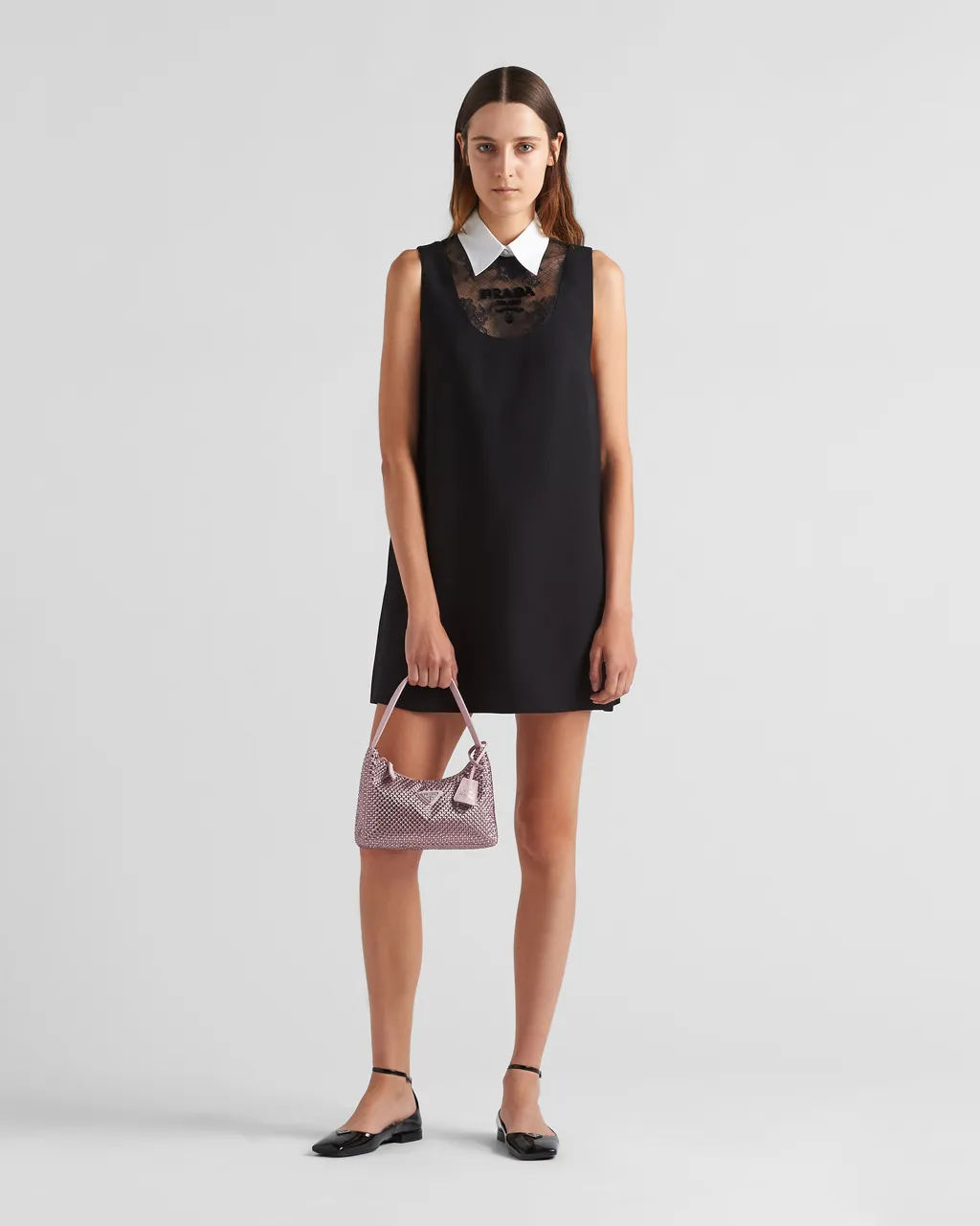 Prada Re-Edition Satin Mini-Bag With Crystals