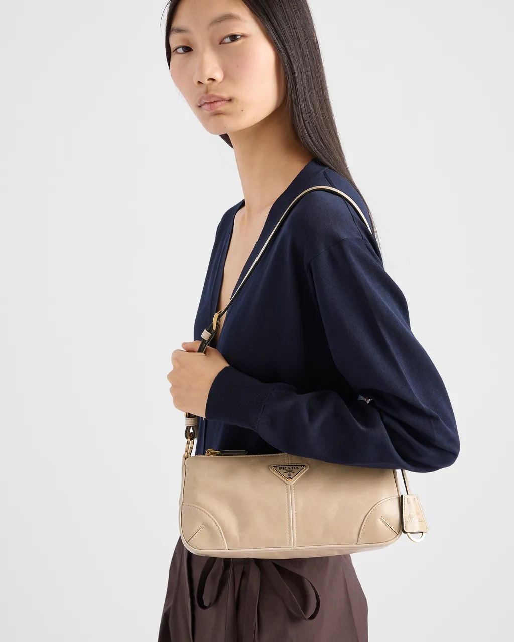 Prada Re-Edition 2002 Medium Leather Shoulder Bag