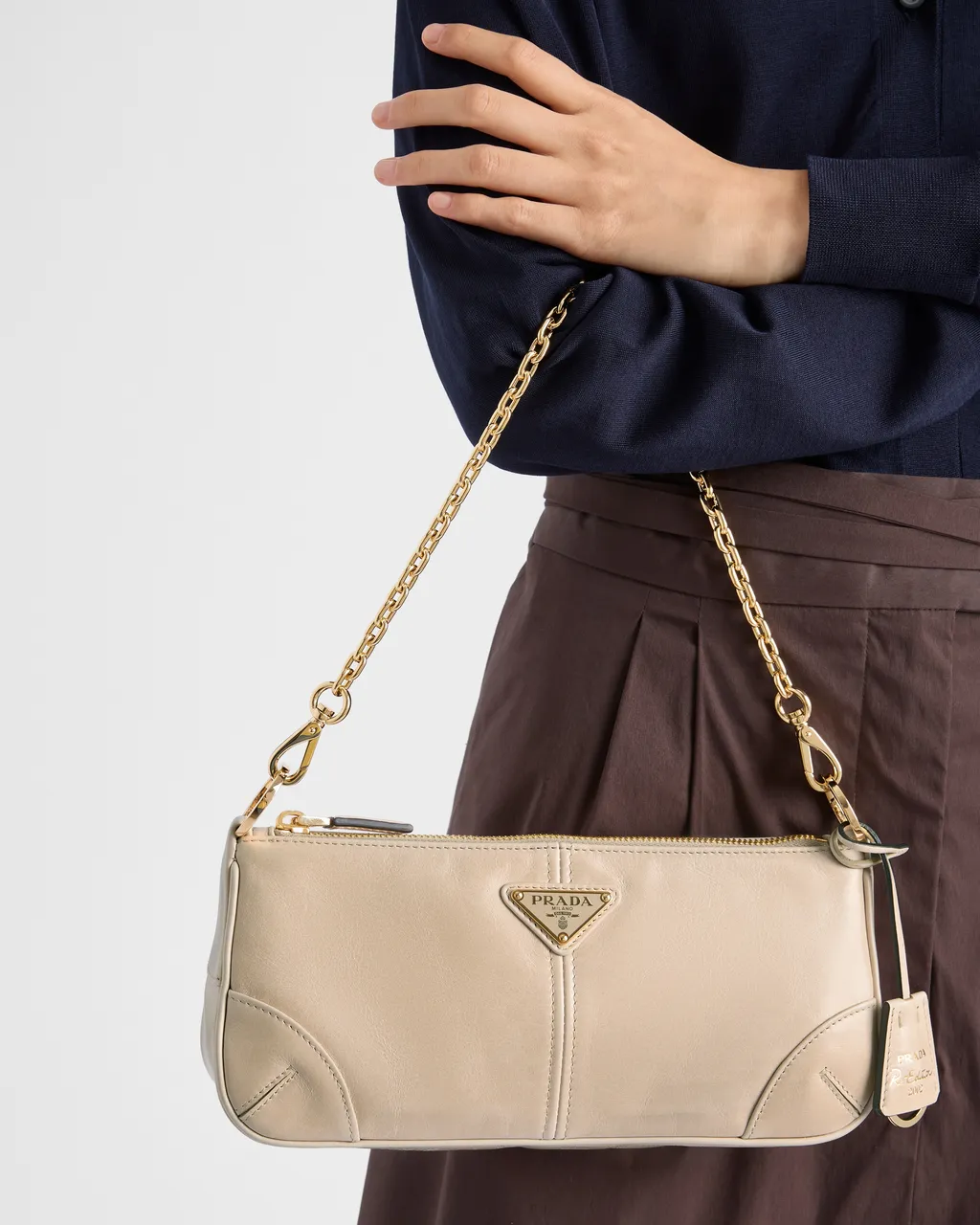 Prada Re-Edition 2002 Medium Leather Shoulder Bag