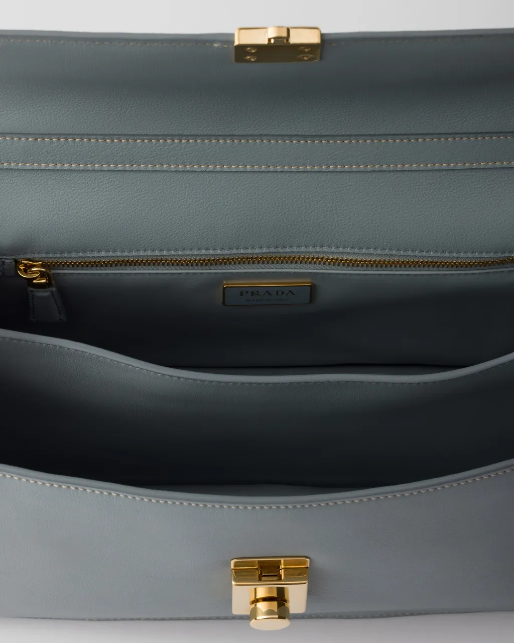 Prada Soft Sound Medium Leather Shoulder Bag