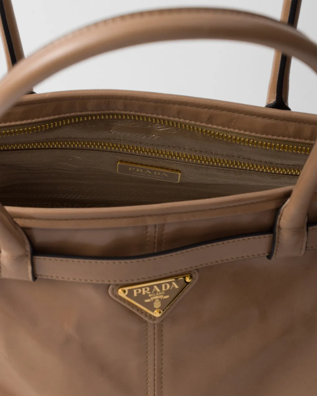 Prada Bonnie Large Leather Handbag
