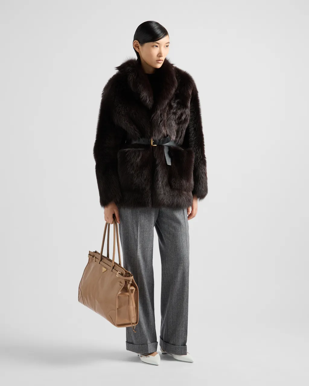 Prada Bonnie Extra Large Leather Handbag