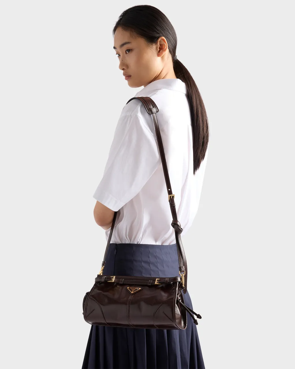 Prada Bonnie Small Leather Shoulder Bag