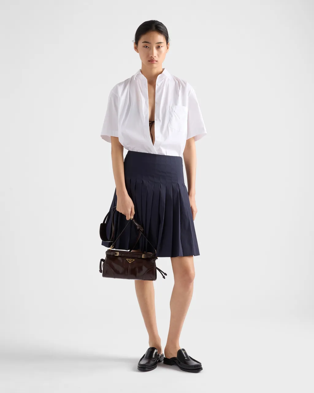 Prada Bonnie Small Leather Shoulder Bag