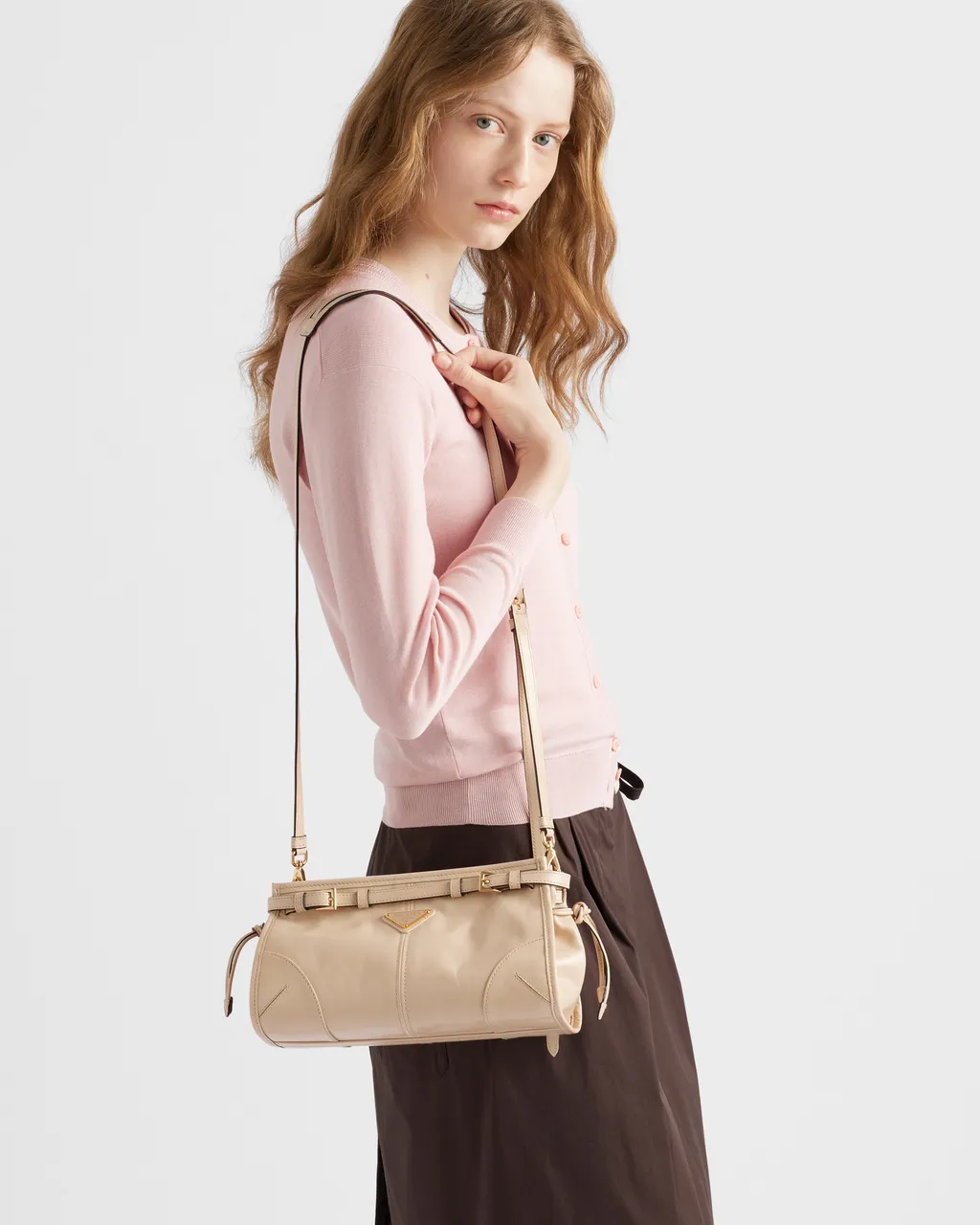 Prada Bonnie Small Leather Shoulder Bag
