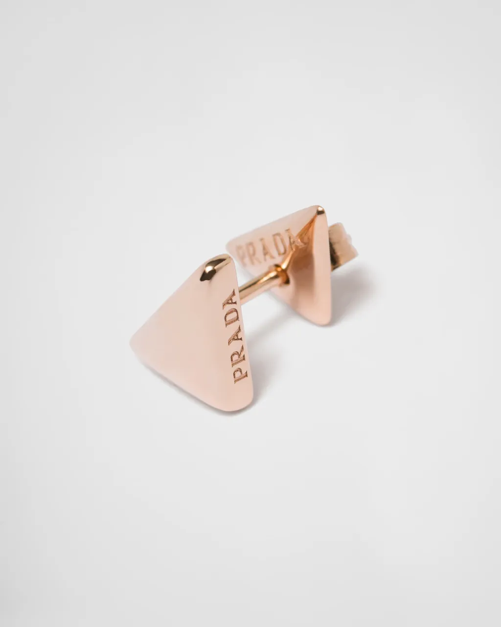 Eternal Gold Nano Triangle Mono Earring In Rose Gold