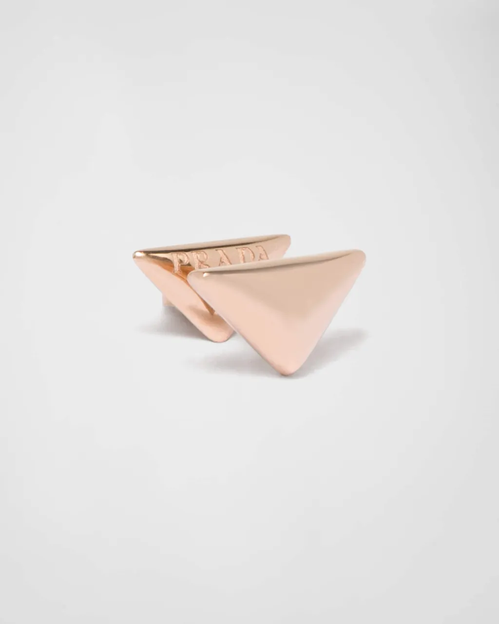 Eternal Gold Nano Triangle Mono Earring In Rose Gold