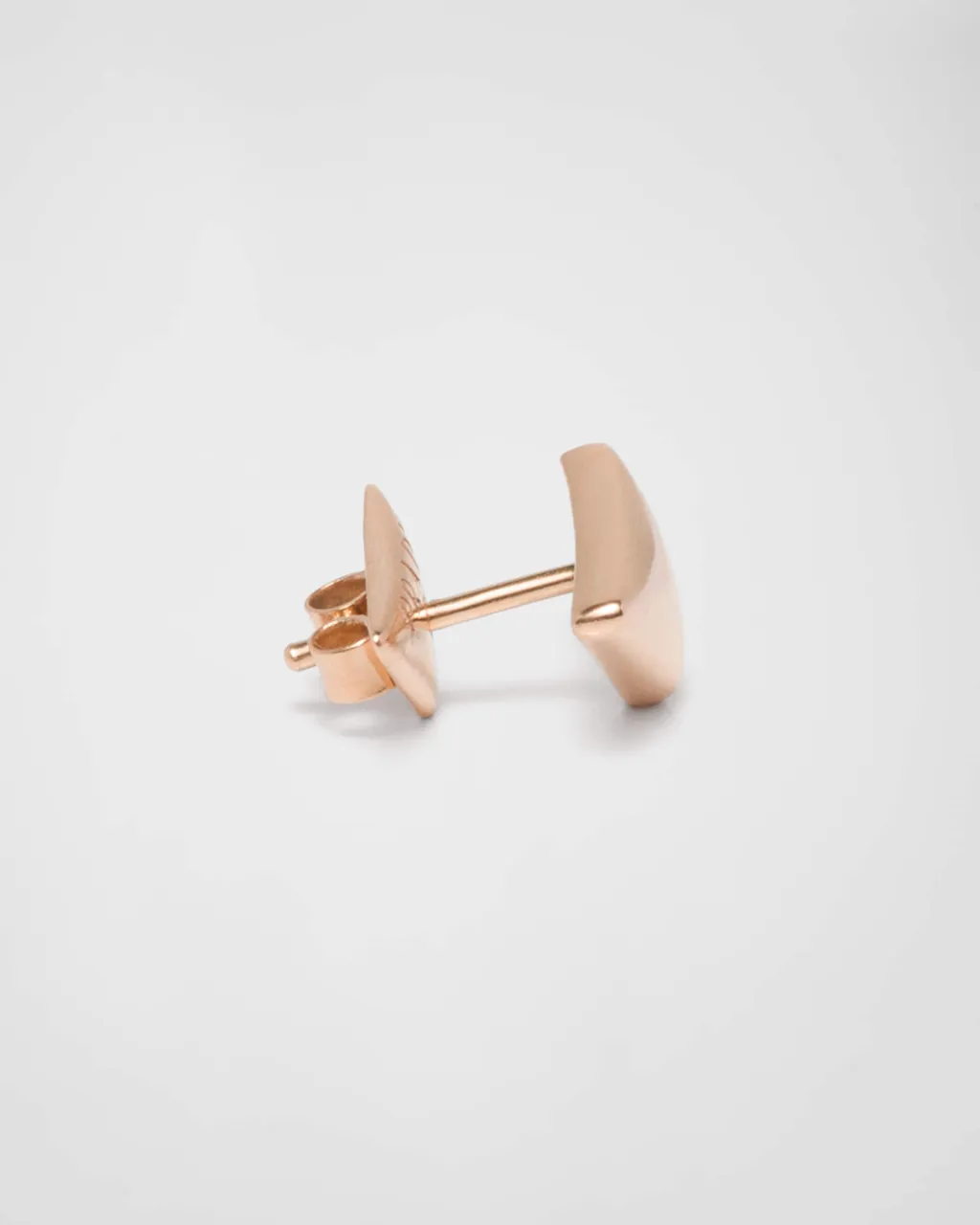 Eternal Gold Nano Triangle Mono Earring In Rose Gold