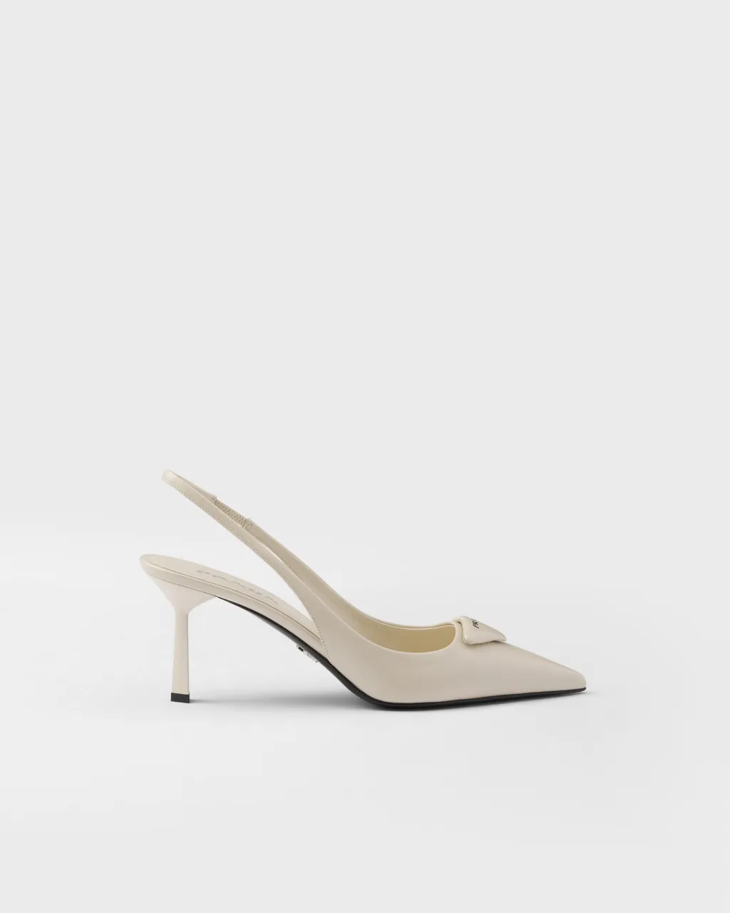 Saffiano Patent Leather Slingback Pumps