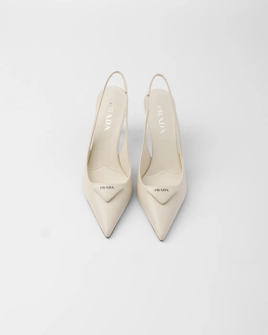 Saffiano Patent Leather Slingback Pumps