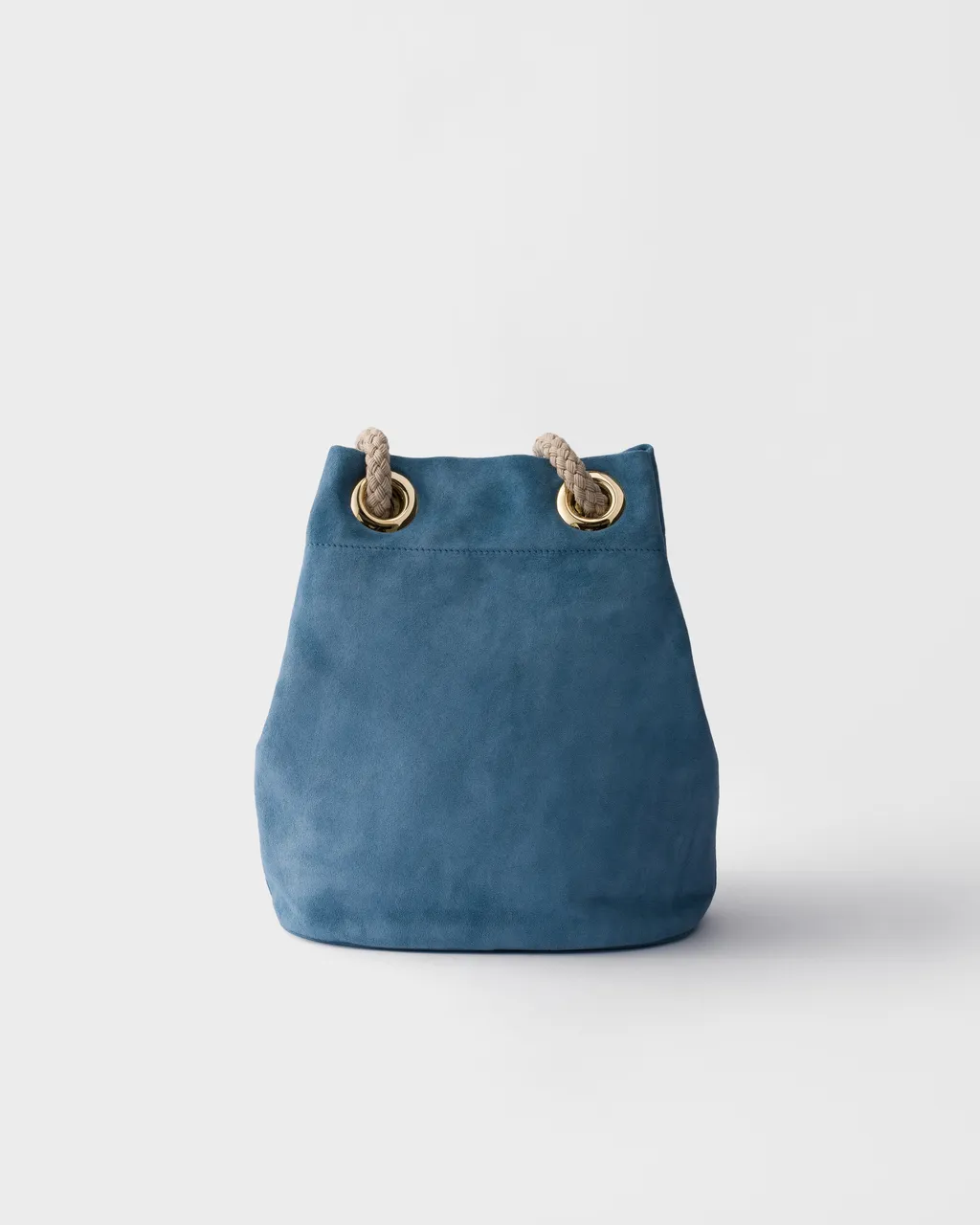 Small Prada Mariner Suede Bucket Bag