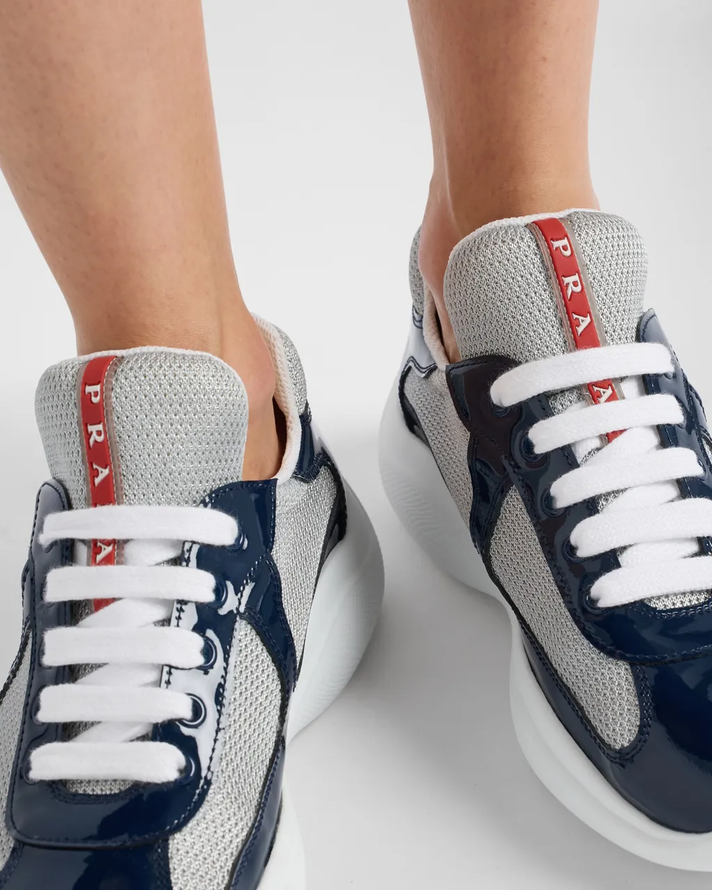 Prada America's Cup Biker Fabric Sneakers