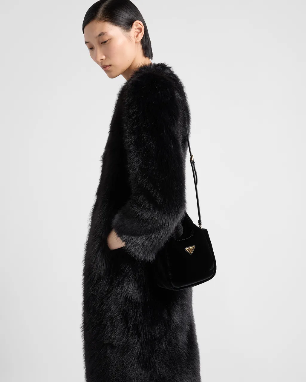 Padded Velvet Mini Handbag