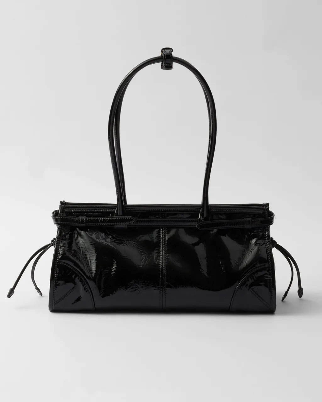 Prada Bonnie Medium Naplak Patent Leather Handbag