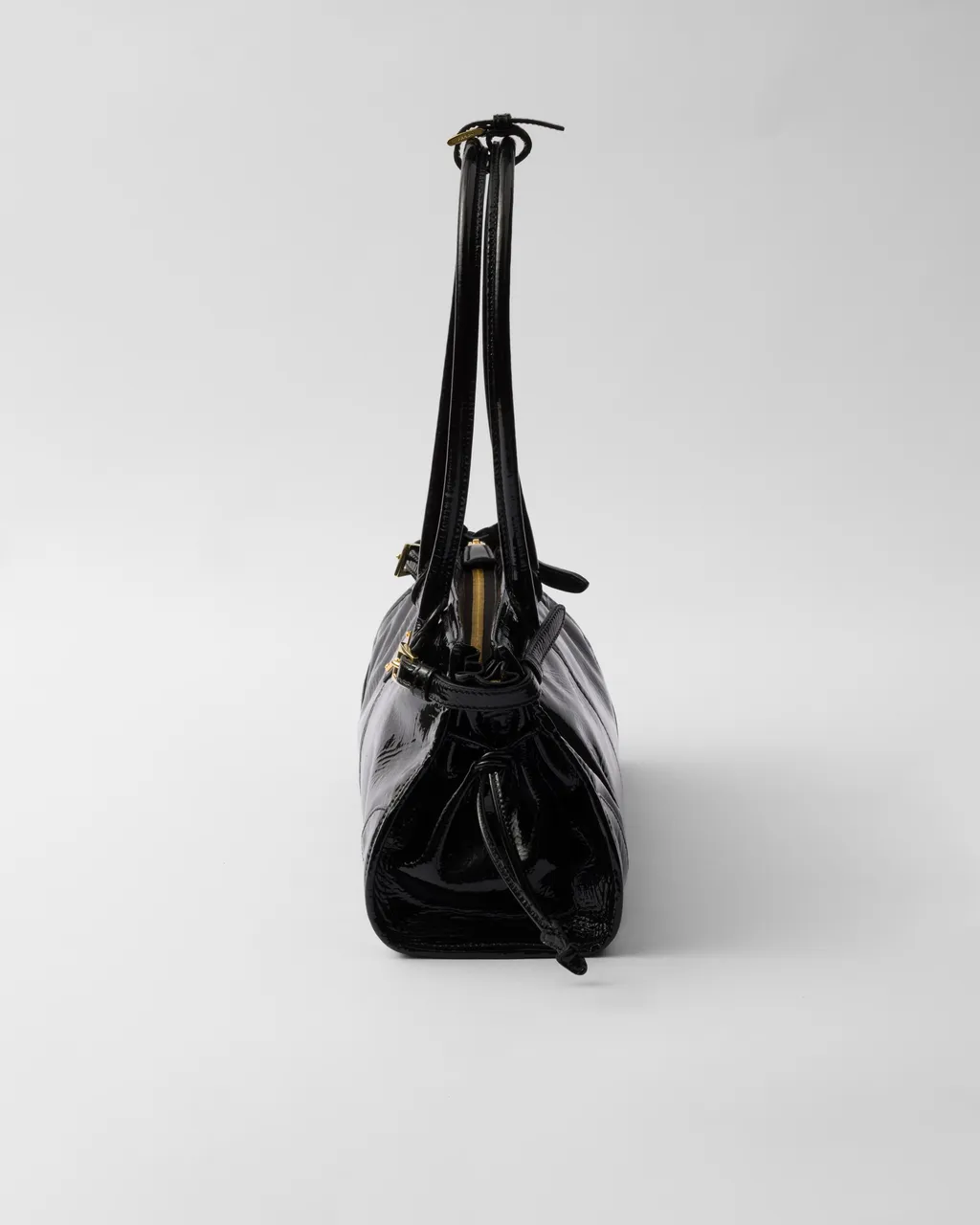 Prada Bonnie Medium Naplak Patent Leather Handbag