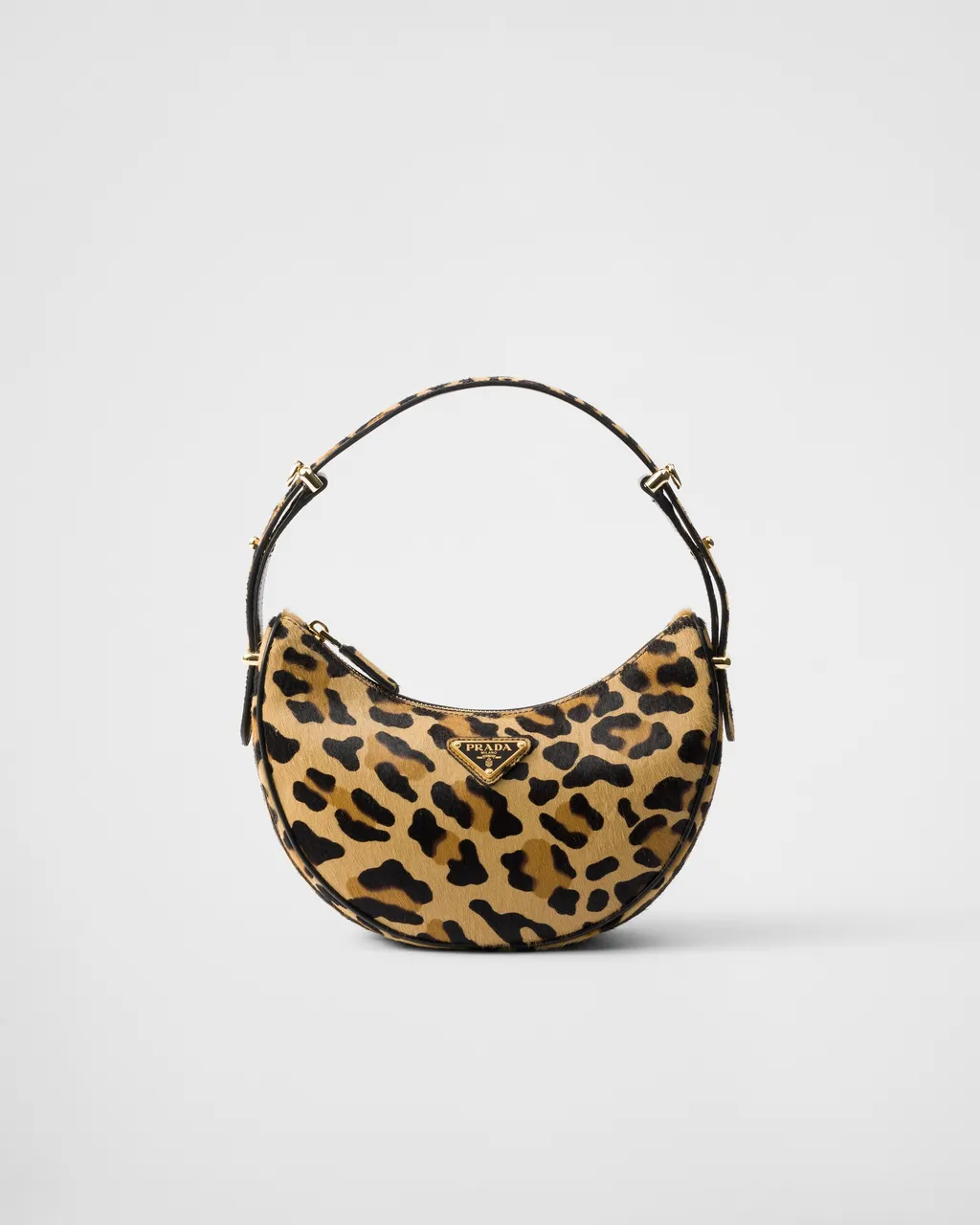 Prada Arqué Printed Leather Shoulder Bag