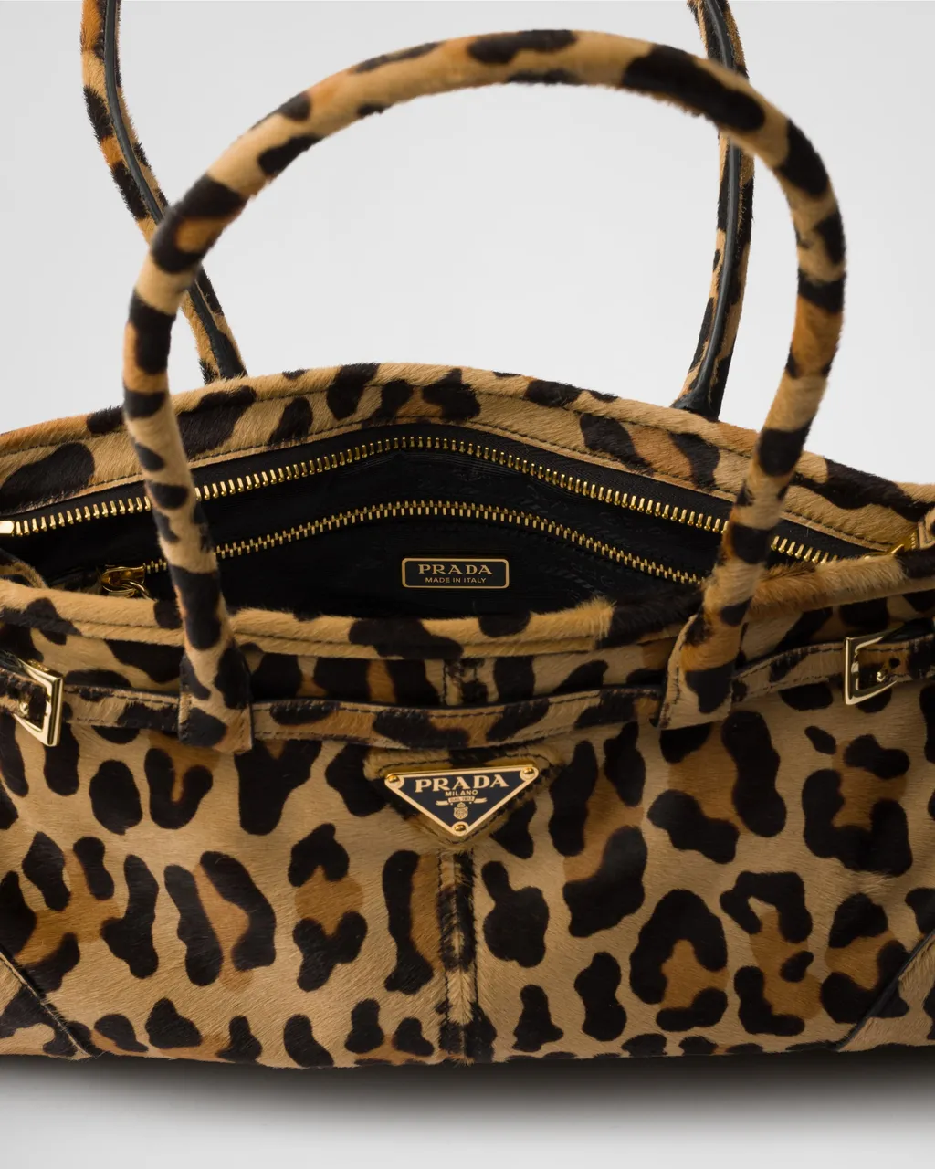 Prada Bonnie Medium Printed Leather Handbag