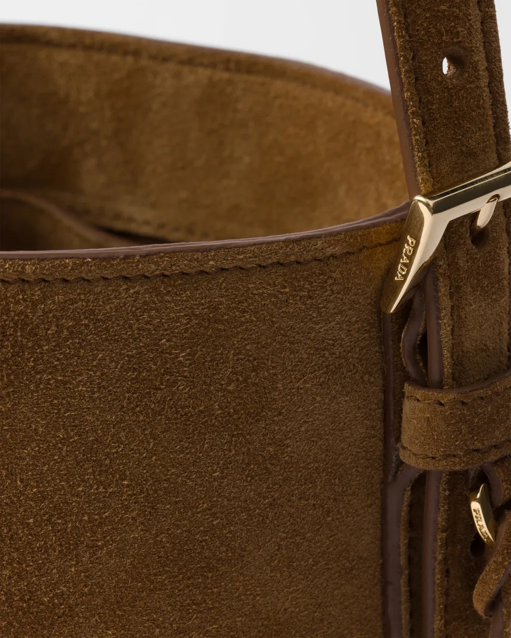 Suede Mini Bucket Bag