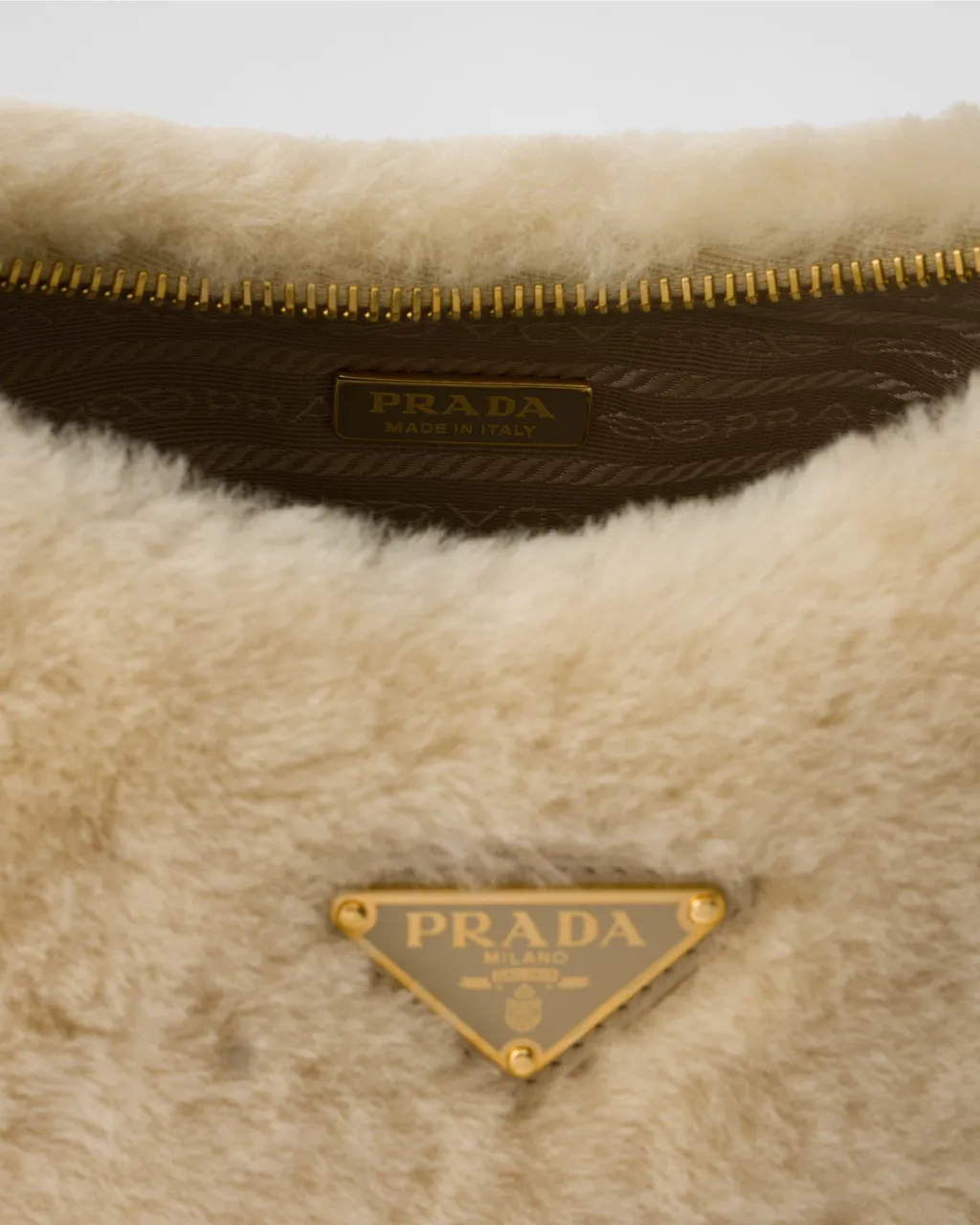 Prada Re-Edition Shearling Mini-Bag