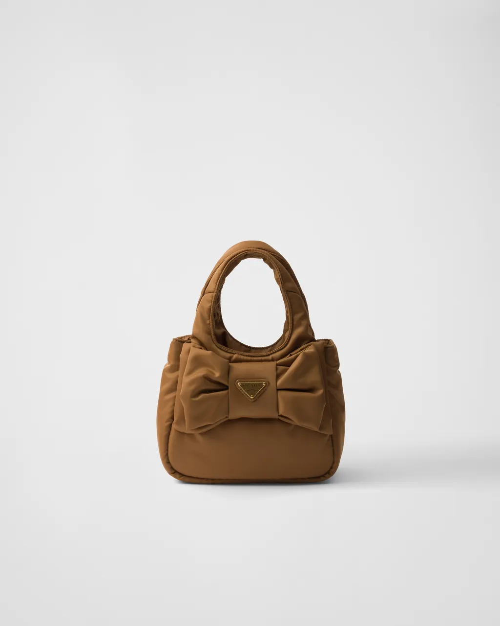 Padded Re-Nylon Mini-Bag With Bow