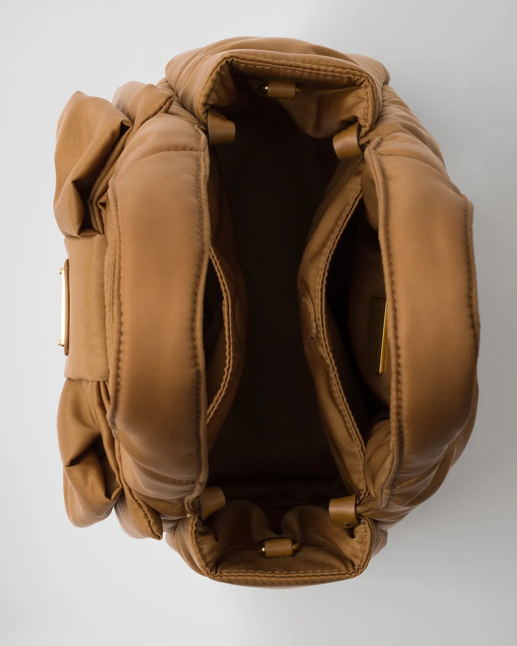 Padded Re-Nylon Mini-Bag With Bow