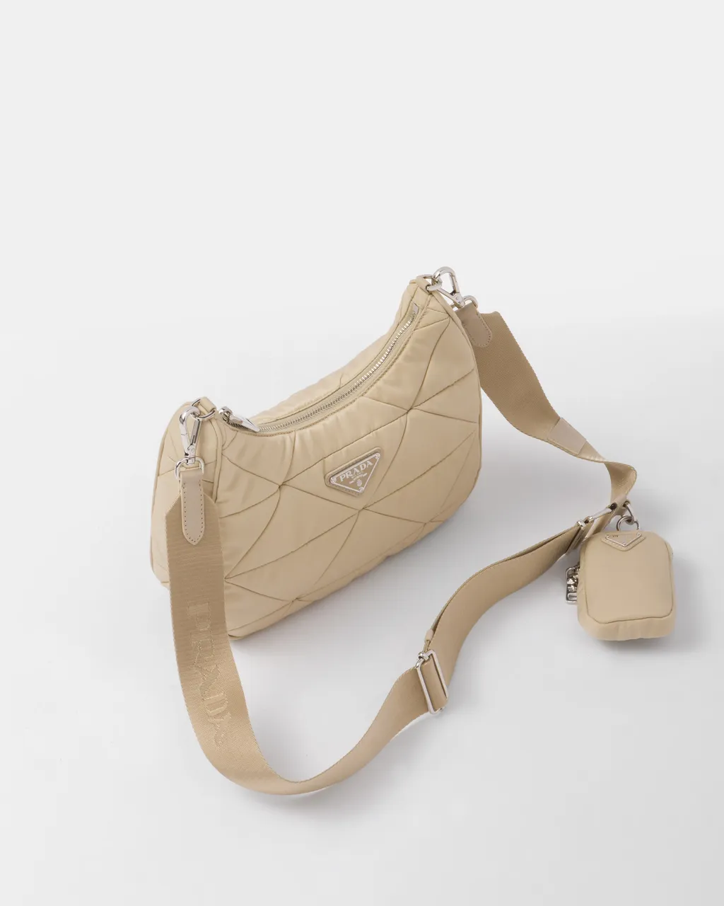 Padded Re-Nylon Shoulder Bag