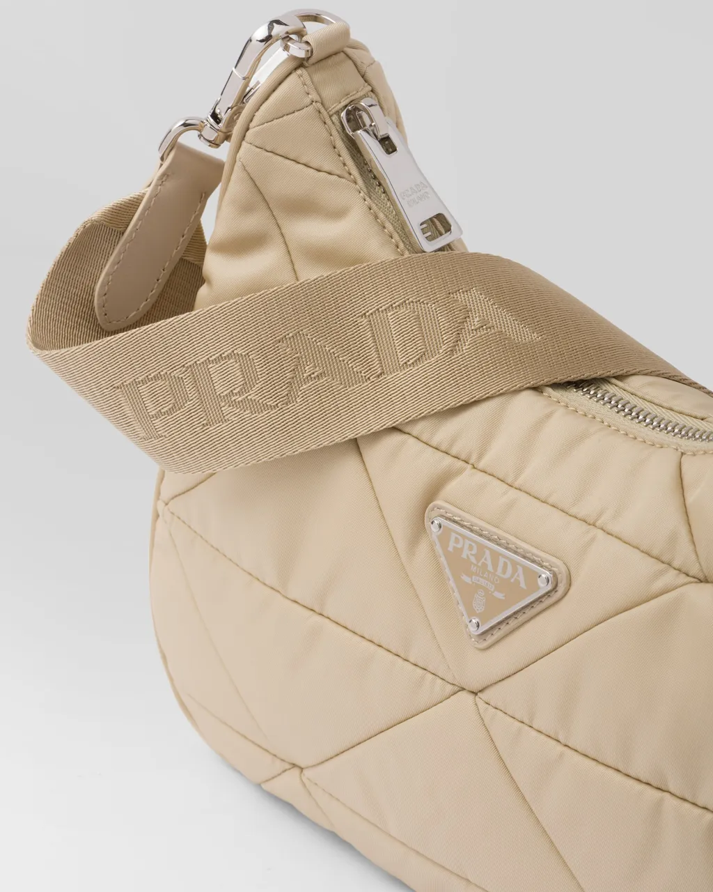 Padded Re-Nylon Shoulder Bag