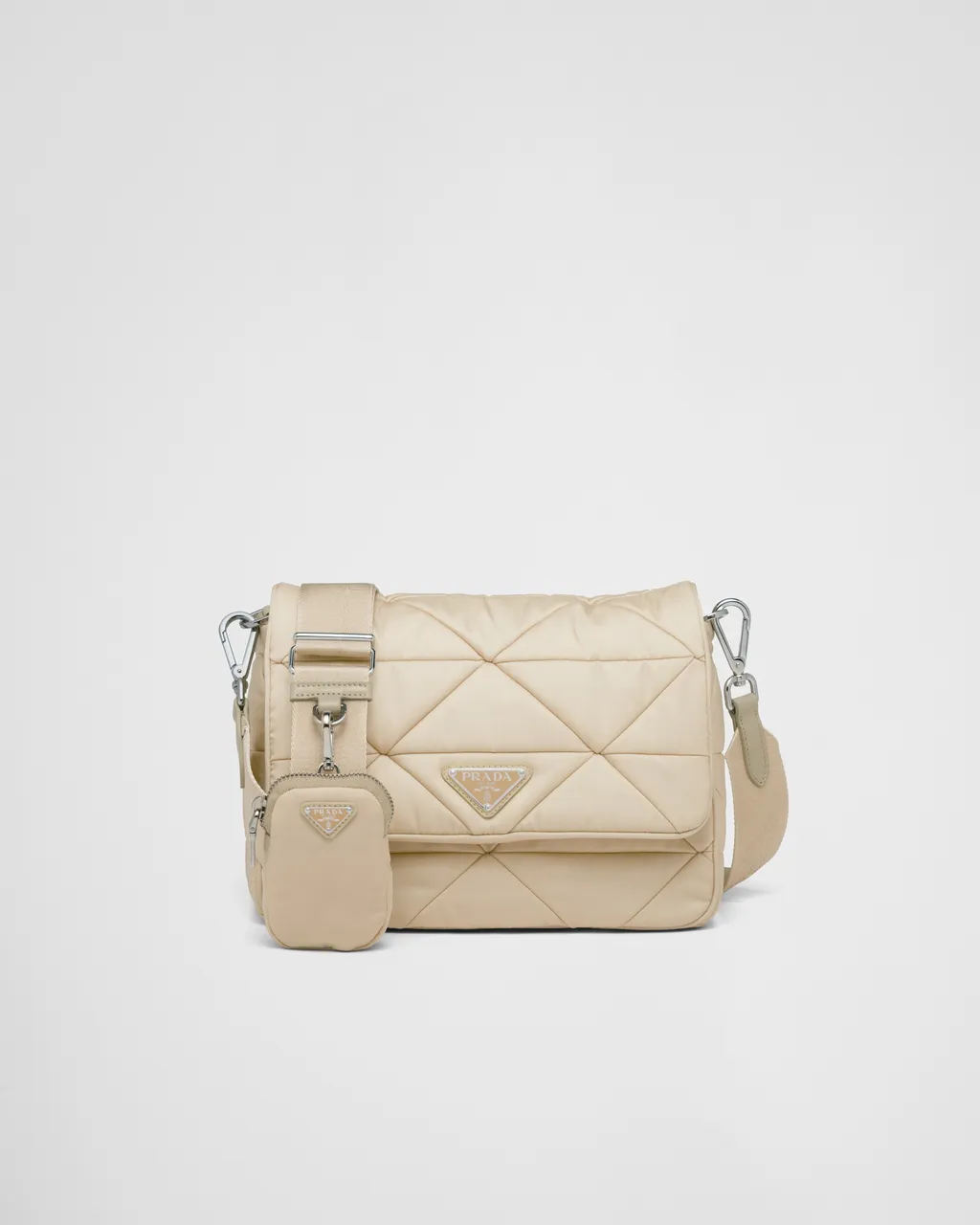 Padded Re-Nylon Shoulder Bag