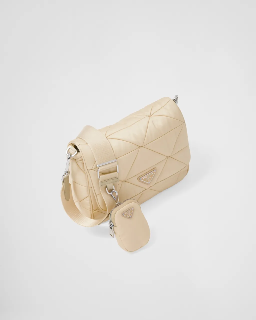 Padded Re-Nylon Shoulder Bag