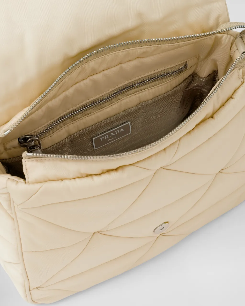 Padded Re-Nylon Shoulder Bag