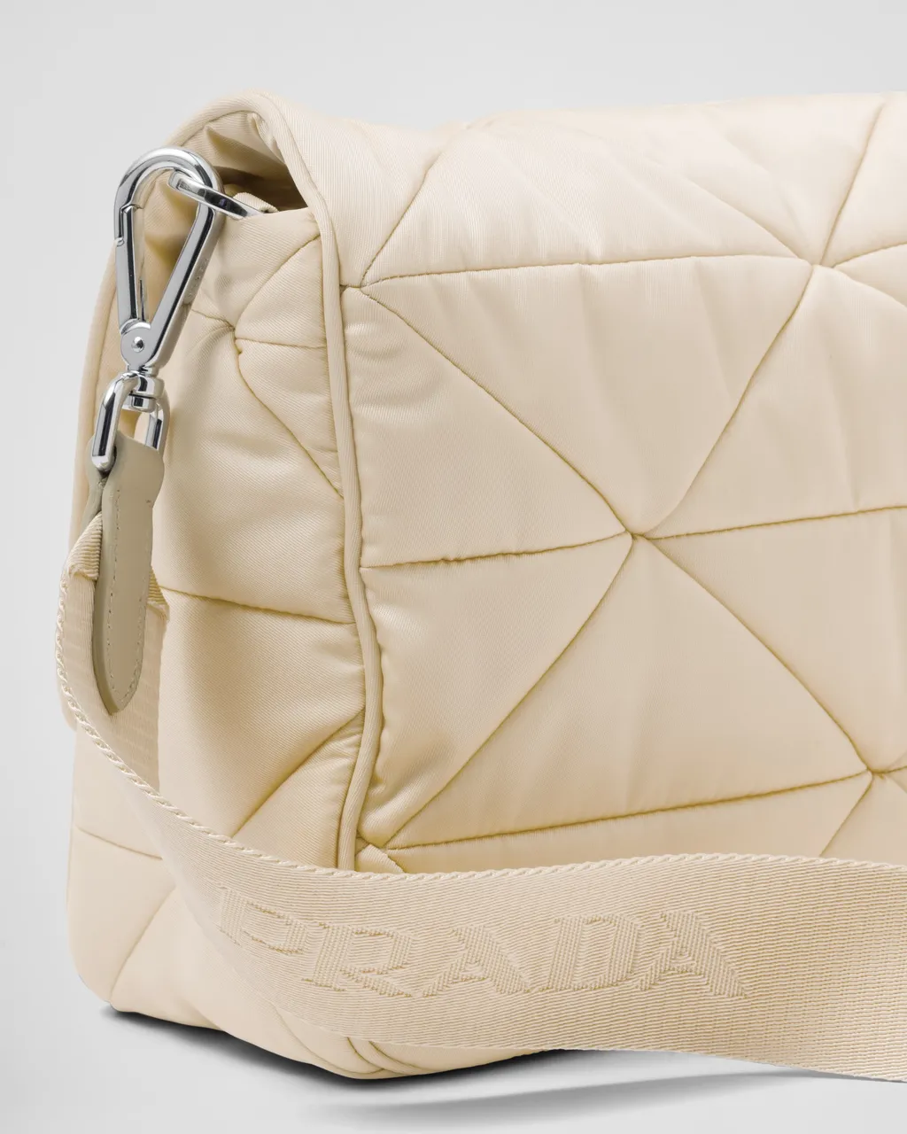 Padded Re-Nylon Shoulder Bag