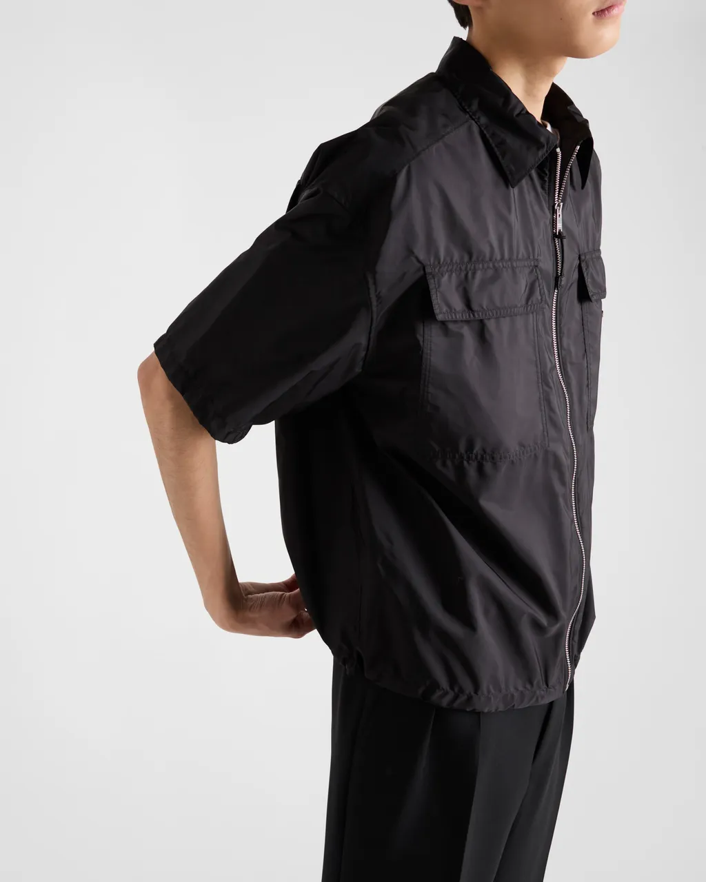 Short-Sleeve Light Re-Nylon Shirt