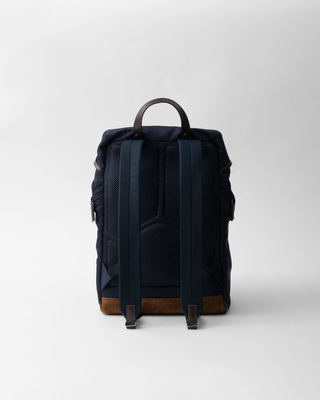 Re-Nylon And Leather Backpack