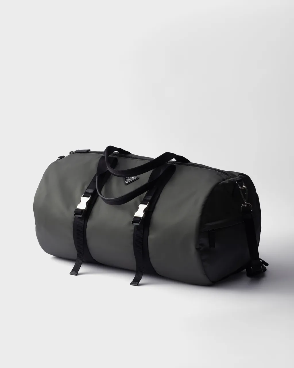 Re-Nylon And Saffiano Leather Duffle Bag