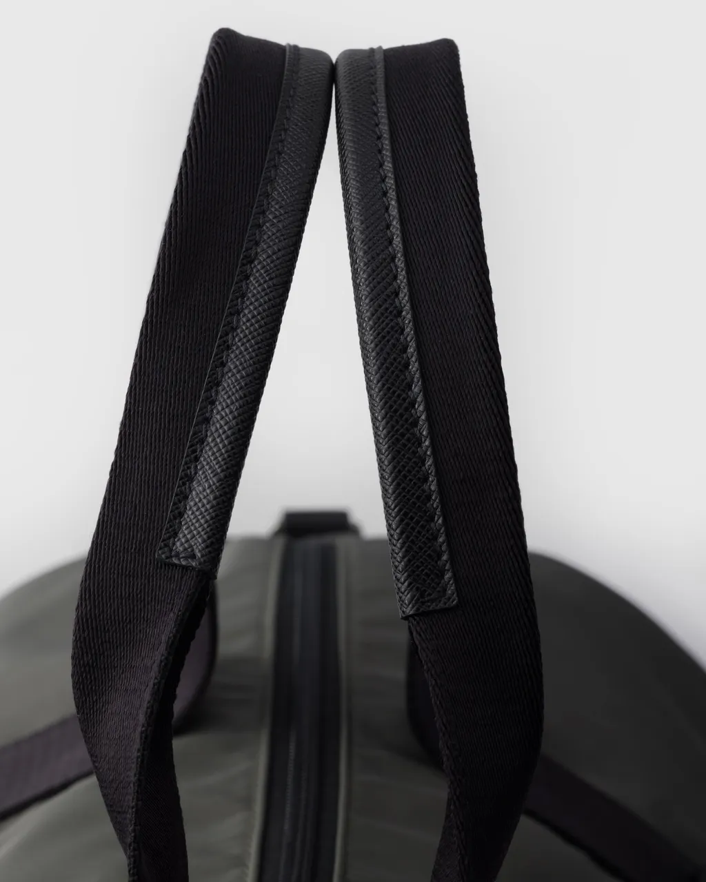 Re-Nylon And Saffiano Leather Duffle Bag