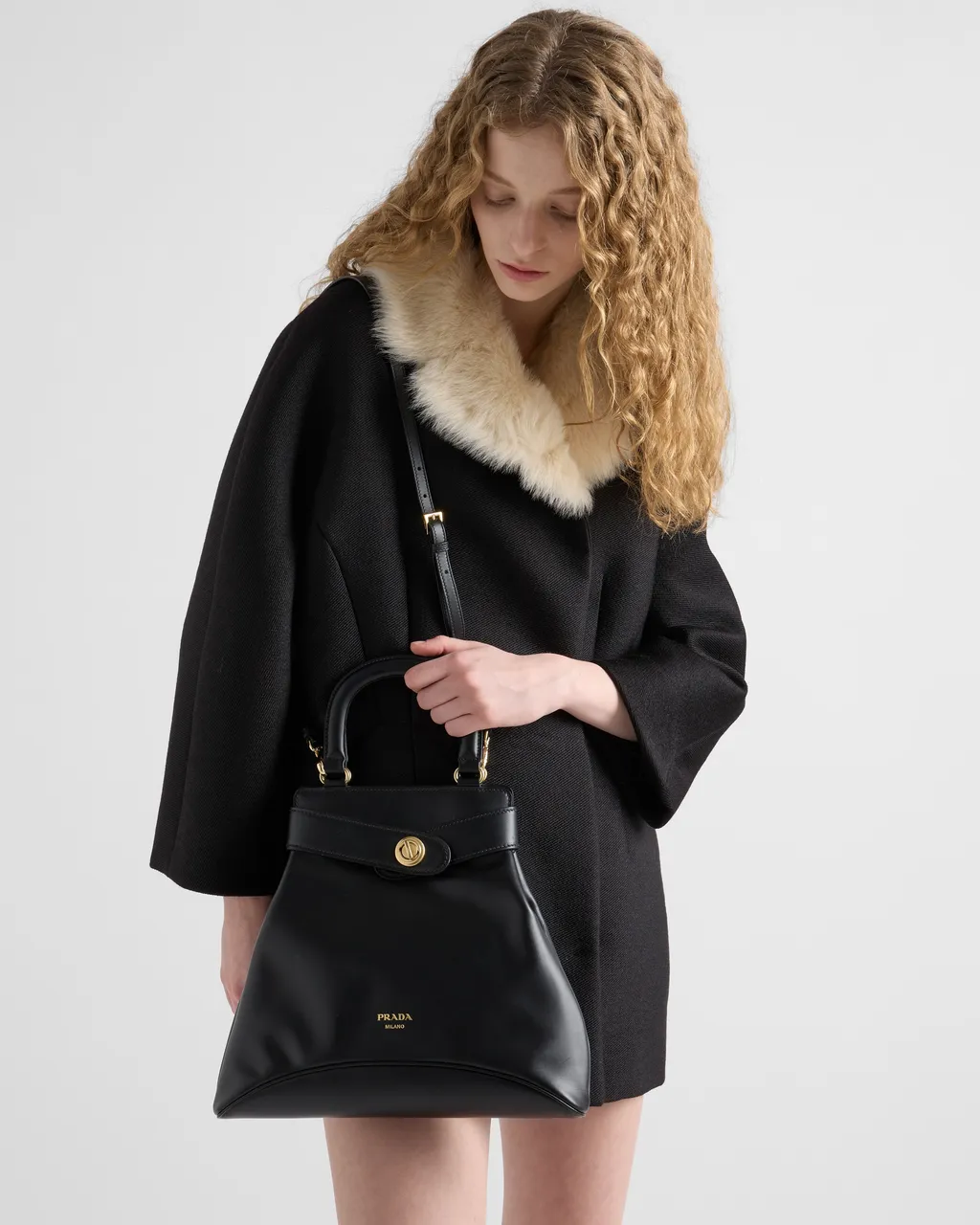 Medium Prada Carey Leather Bag