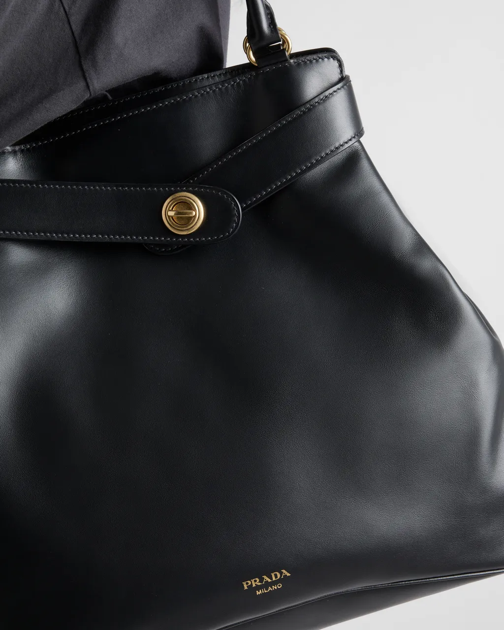 Large Prada Carey Leather Bag