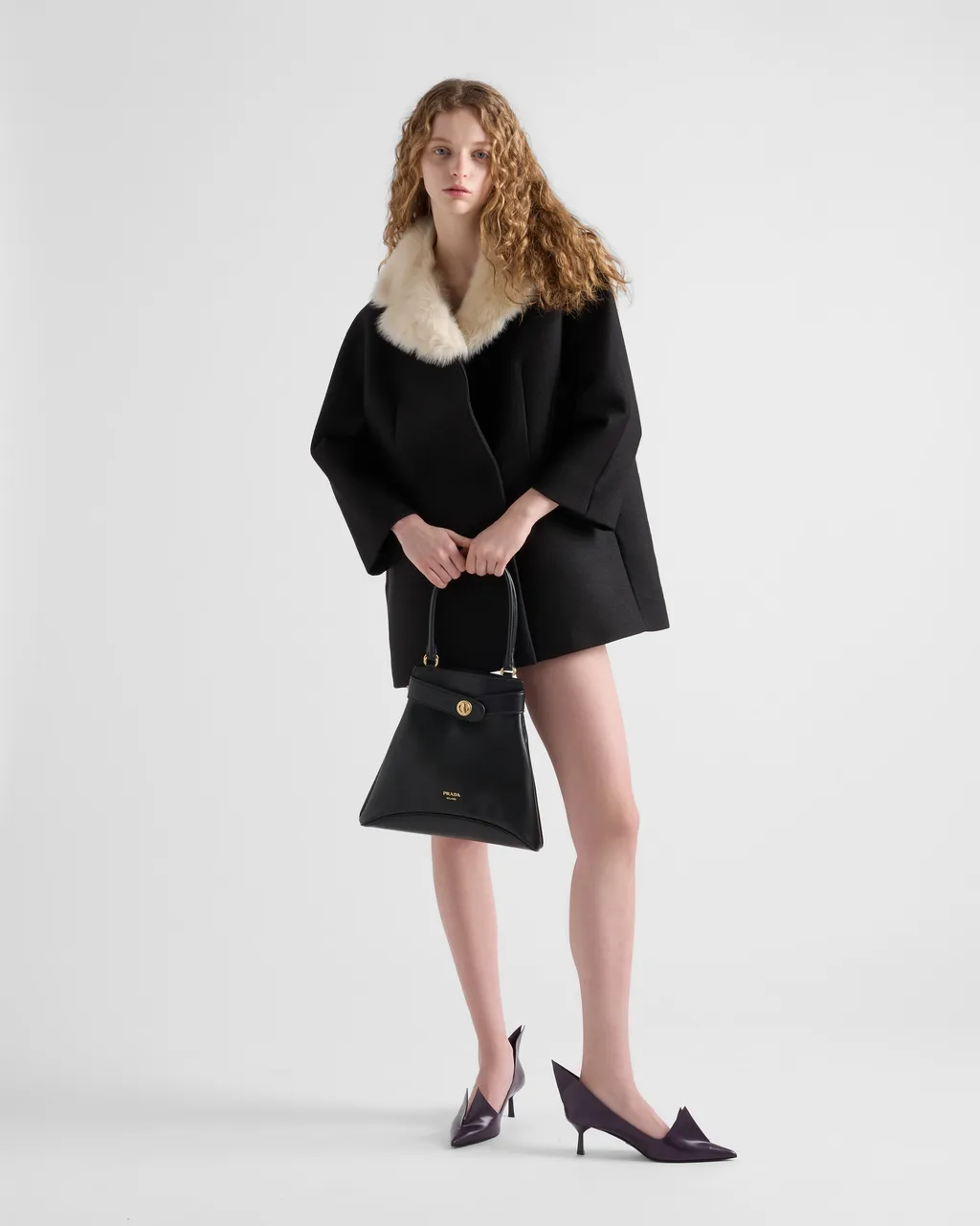 Prada Carey Medium Leather Tote Bag