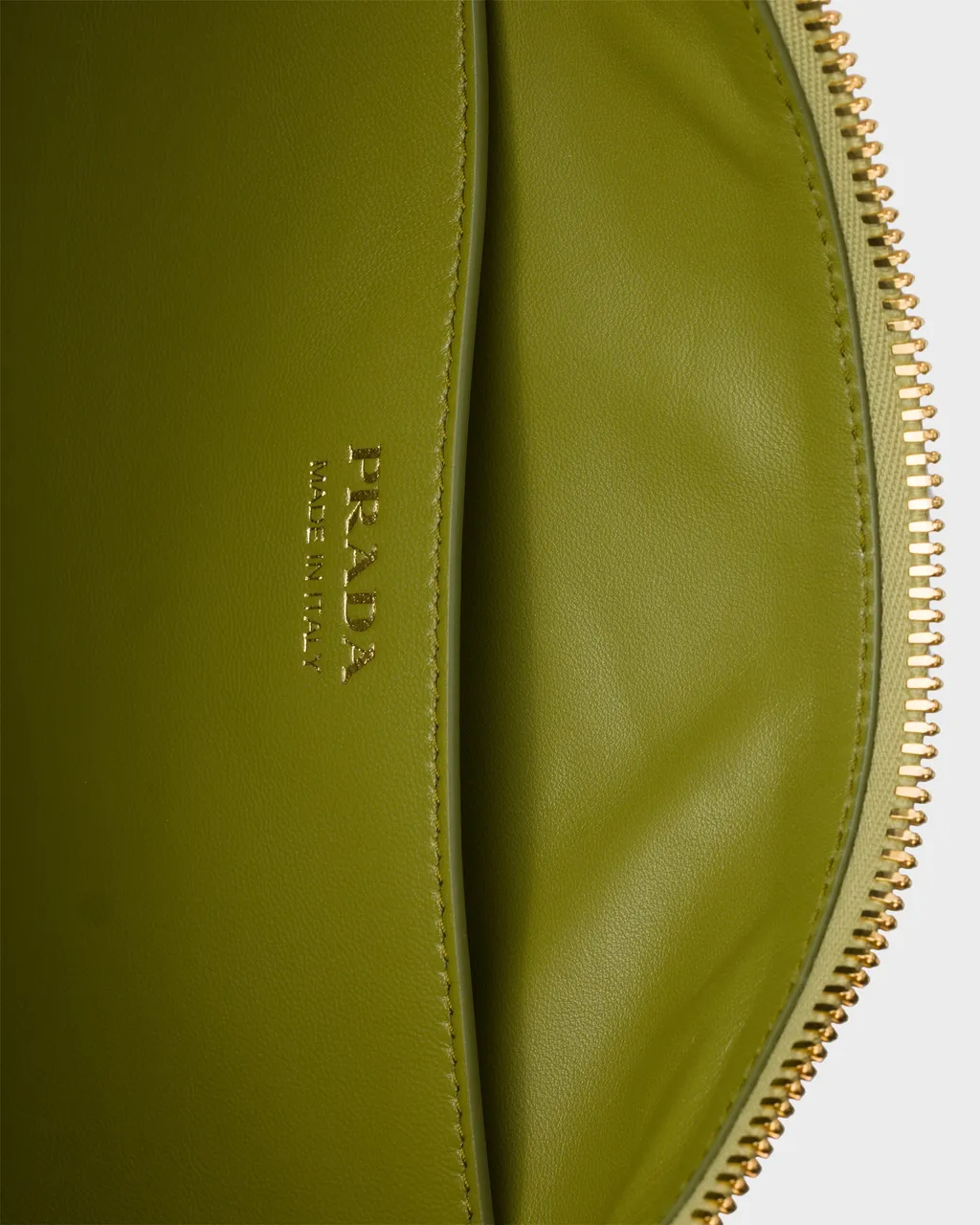 Prada Demi-Lune Large Leather Shoulder Bag