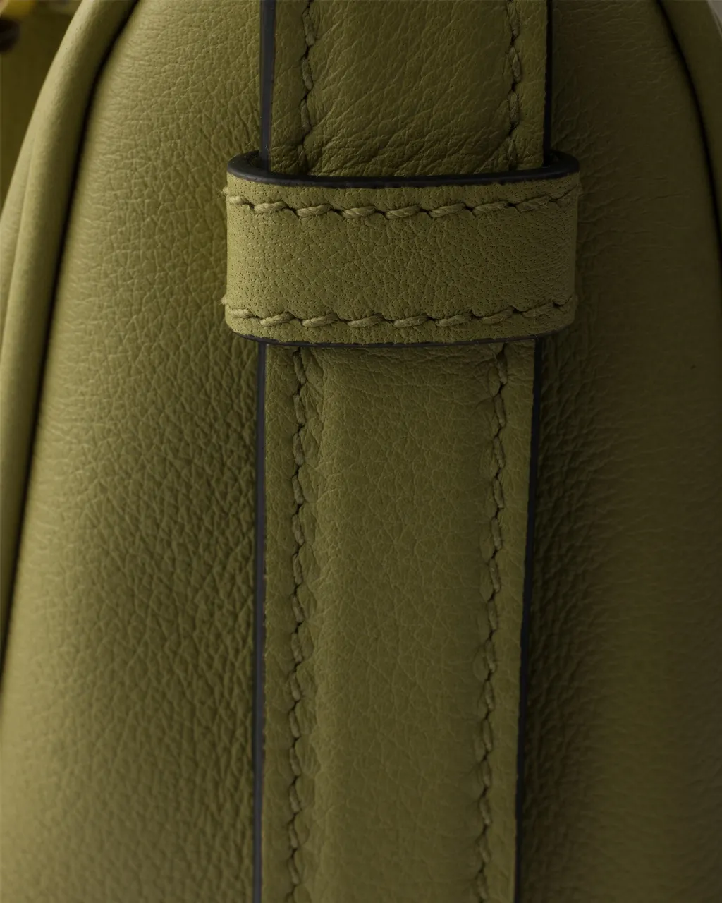 Prada Demi-Lune Large Leather Shoulder Bag