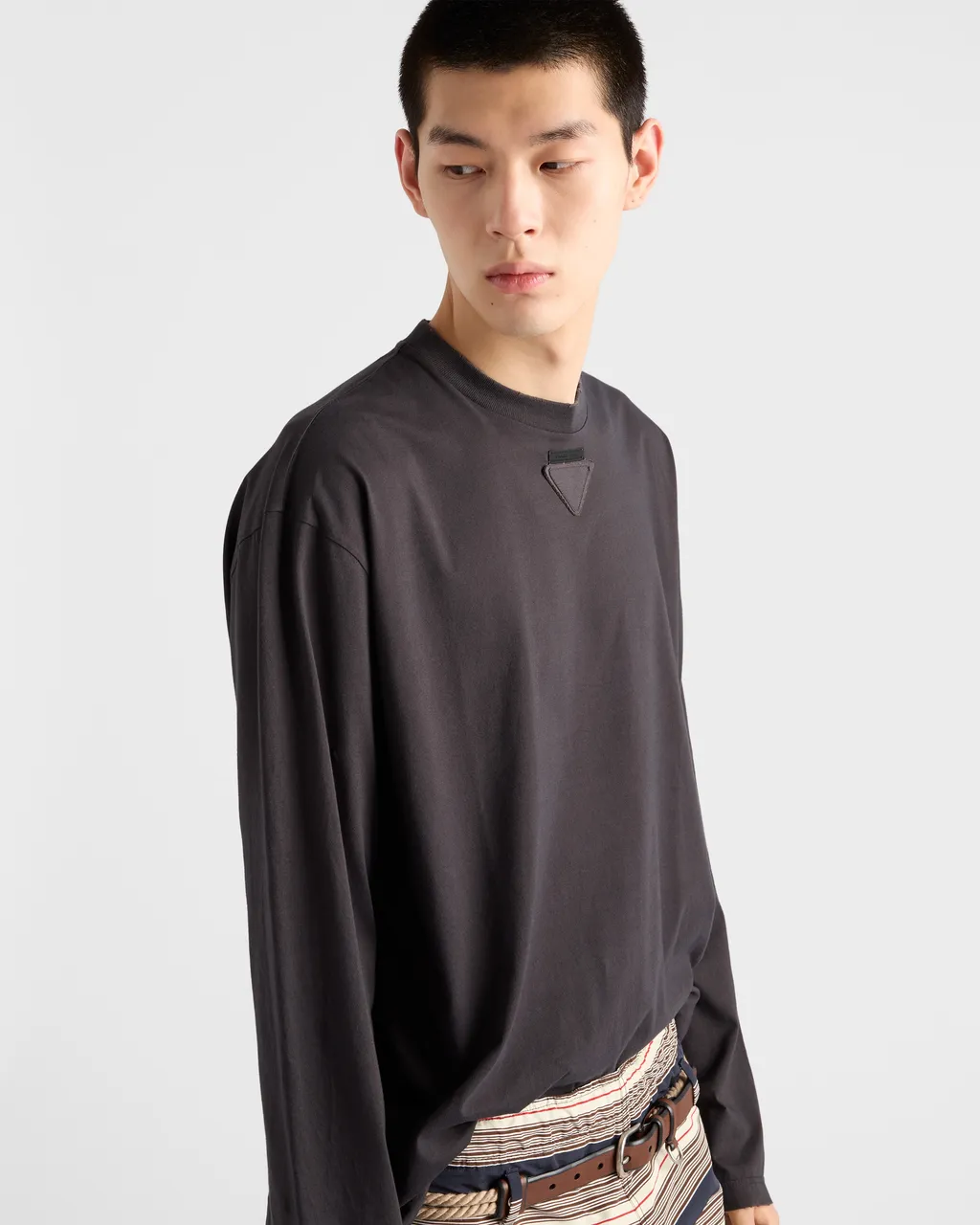 Long-Sleeved Cotton T-Shirt