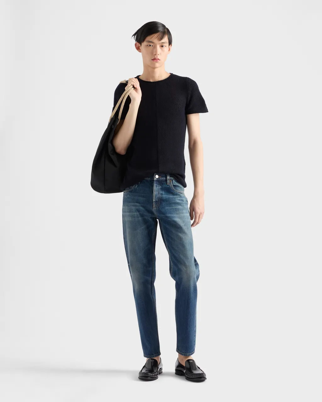 Short-Sleeved Cashmere Sweater