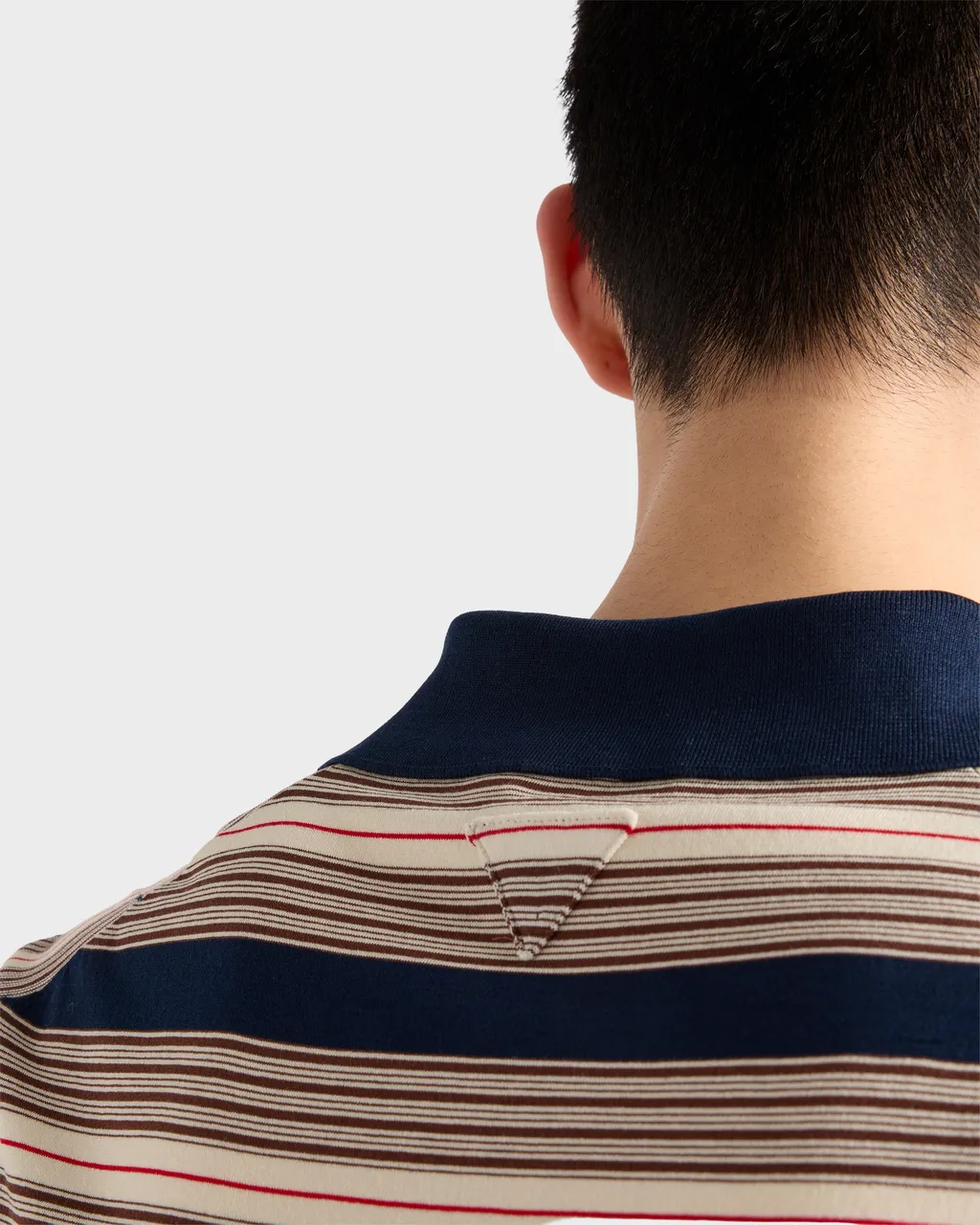 Striped Cotton Polo Shirt